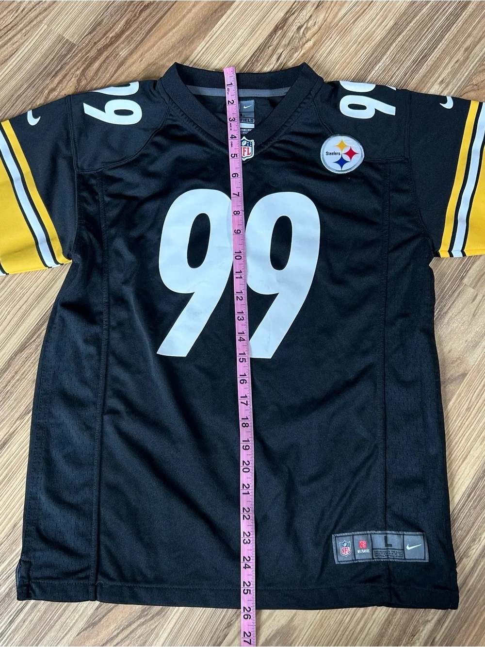 Brett Keisel #99 NFL Nike Pittsburgh Steelers Jersey On Field Youth Large New
